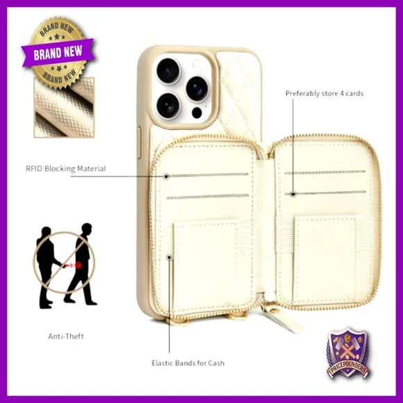 Crossbody Wallet Phone Case Shockproof RFID Blocking Women's Accessory